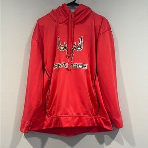 Real Tree Hot Pink Hoodie with Camo Graphic - Size XXL